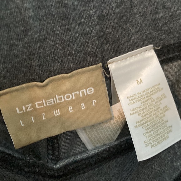 Liz Claiborne Lizwear Grey Velour Pants and Jacket - Picture 12 of 13